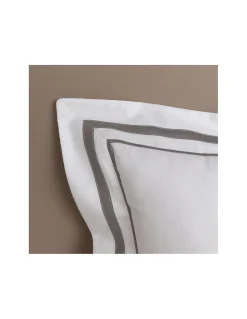 500 Fios - Fronhas 60x60 cm - 100% algodão cetim branco -  Linea Imperiale