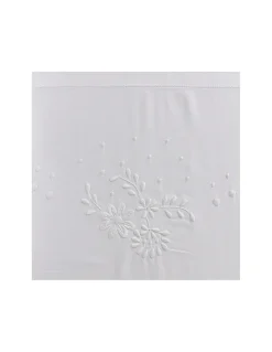 500 Fios - Jogo de lençóis 100% algodão cetim branco -  Lenzuola Ricamate