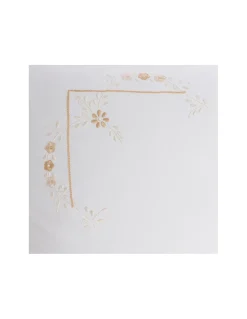 500 Fios - Jogo de lençóis 100% algodão cetim branco - Lenzuola Ricamate