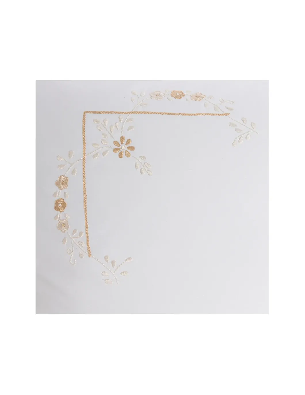 500 Fios - Jogo de lençóis 100% algodão cetim branco - Lenzuola Ricamate