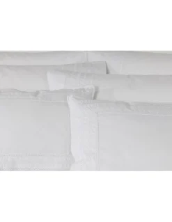 500 Fios - Jogo de lençóis 100% algodão cetim branco