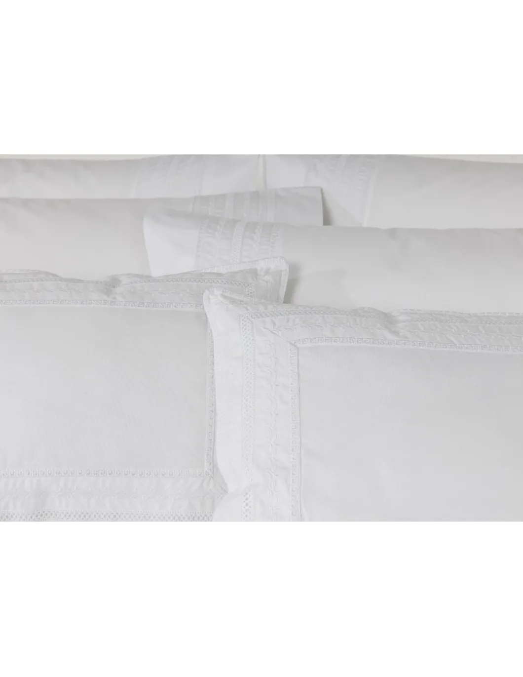 500 Fios - Jogo de lençóis 100% algodão cetim branco