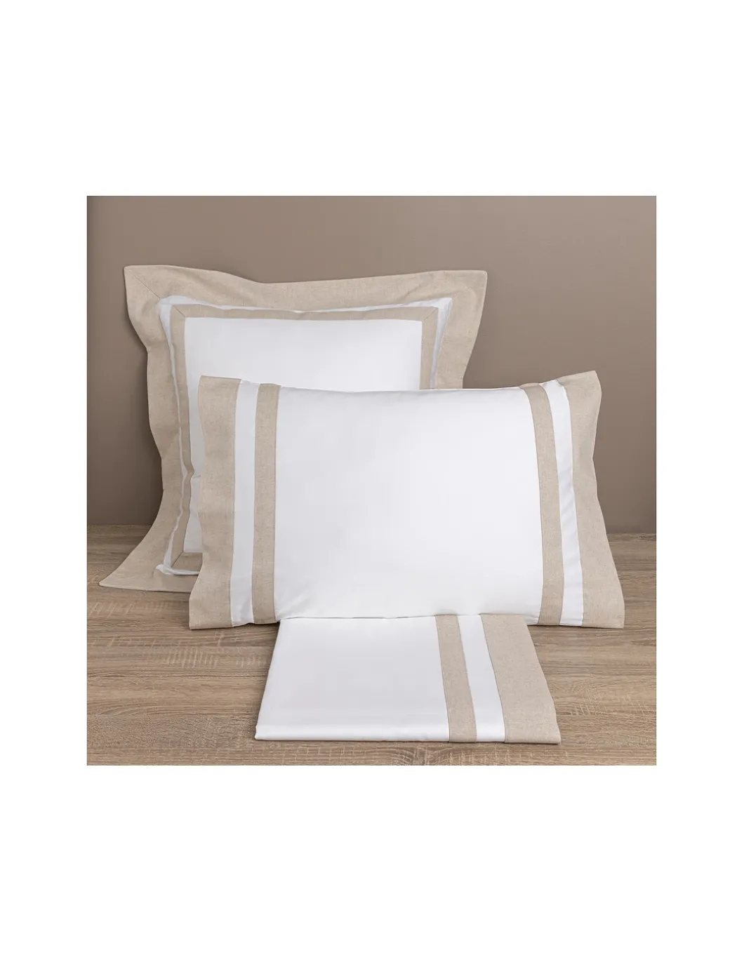 500 Fios - Jogo de lençóis 100% algodão cetim branco - BIANCHERIA