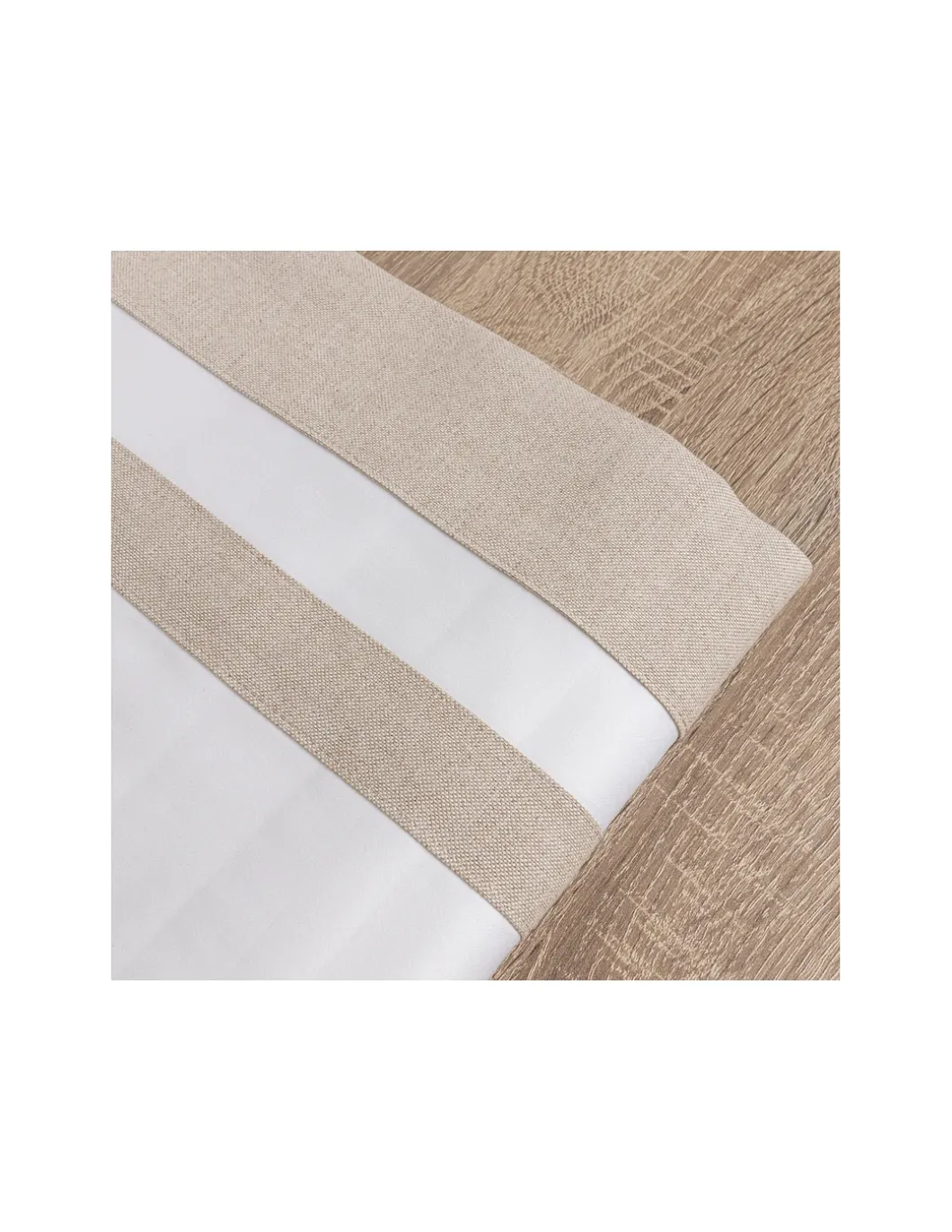 500 Fios - Jogo de lençóis 100% algodão cetim branco - BIANCHERIA