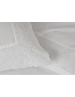 500 Fios - Jogo de lençóis 100% algodão cetim branco