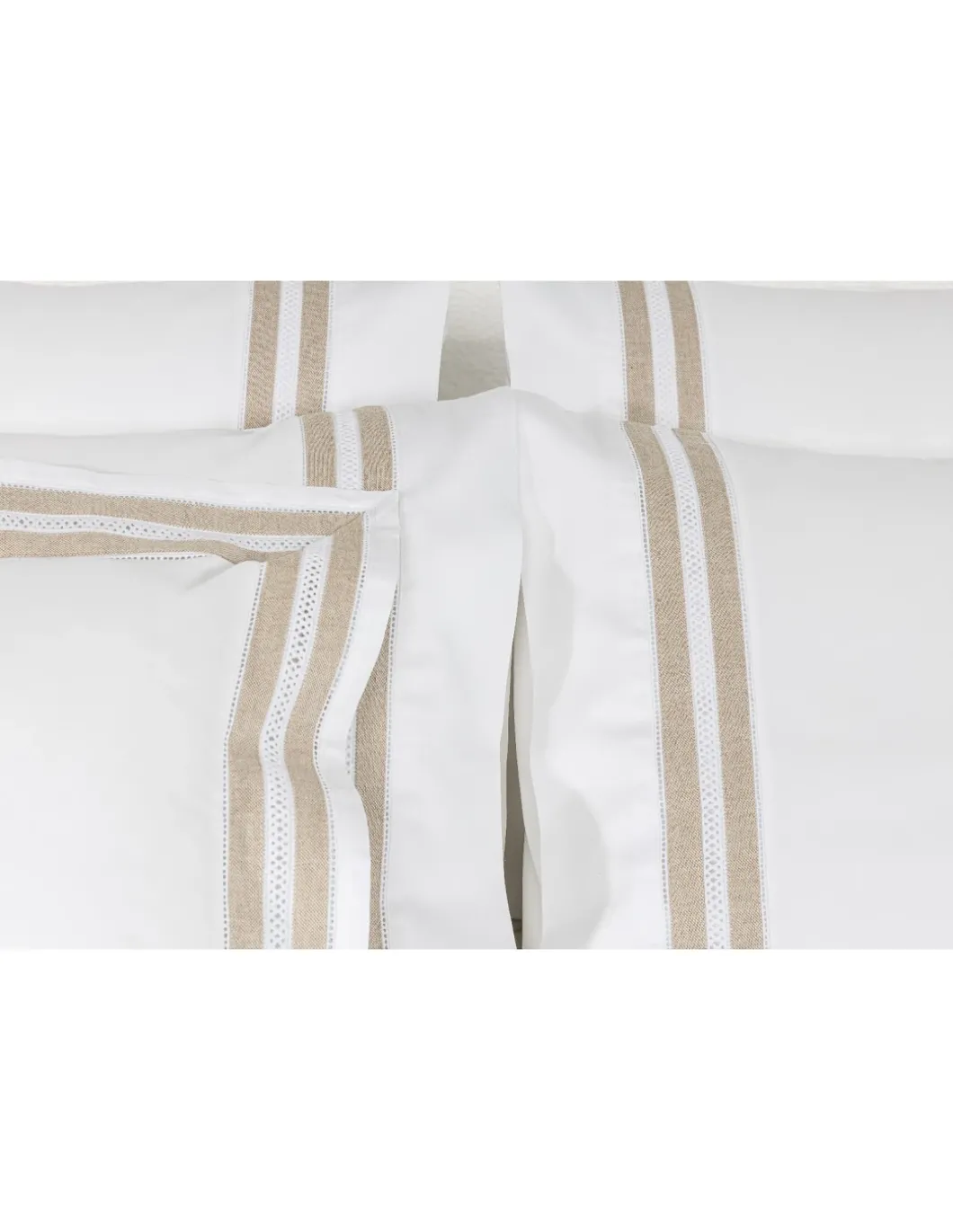 500 Fios - Jogo de lençóis 100% algodão cetim branco - Lince