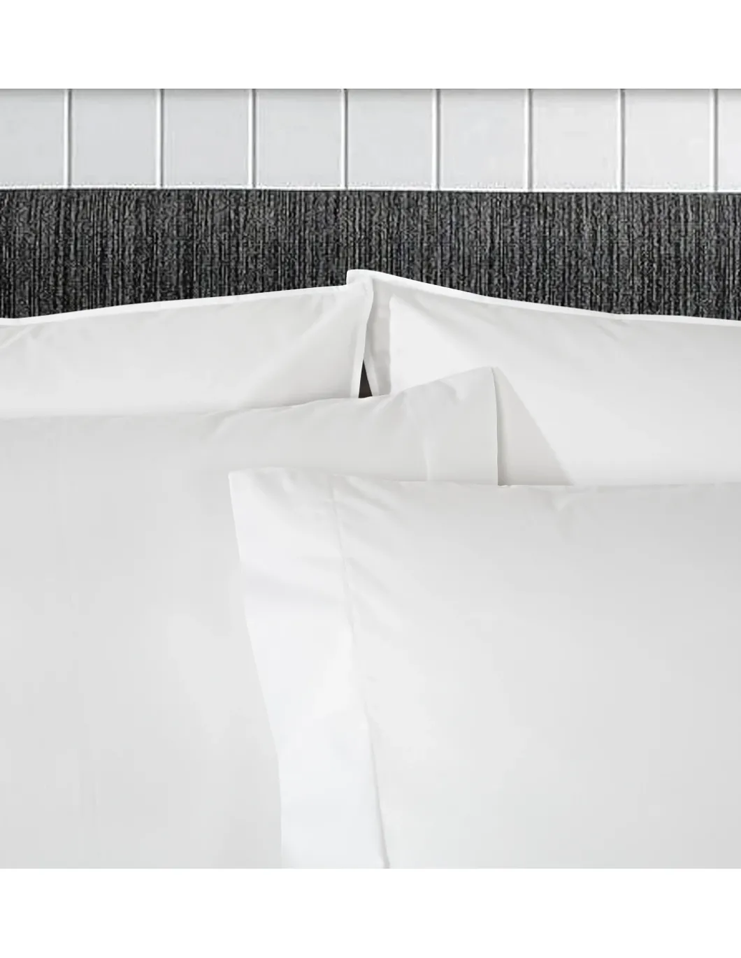 1000 Fios - Jogo de saco P/ Edredão - Tecido 100% algodão cetim branco