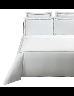 800 Fios - Jogo de saco P/ Edredão - Tecido 100% algodão cetim branco - Rolinho Duplo