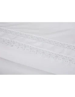 400 Fios - Jogos de lençóis cor branco - Premium Sevilla