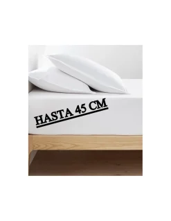 800 Fios - Lençol capa ajustável 100% algodão cetim branco