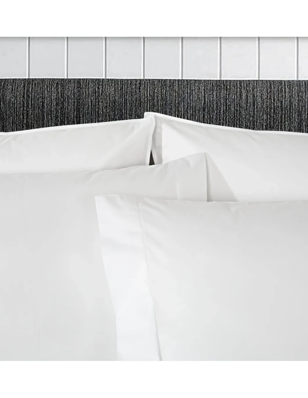 400 Fios - 300x260 cm - Jogo de saco P/ Edredão - Tecido 100% algodão percal branco