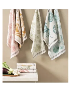 4 Panos de cozinha felpo 50x50 cm - Panos cozinha 100% algodão 440 gr.- Veg Lasa Home