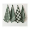 4 Panos de cozinha tela 70x50 cm - Panos cozinha 100% algodão 270 gr.- FOREST Lasa Home