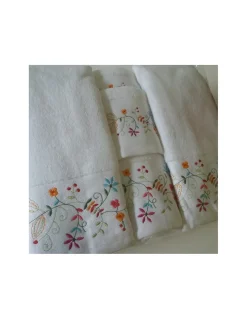 6 toalhas de banho bordadas namorados 100% algodão com 500 gr./m2