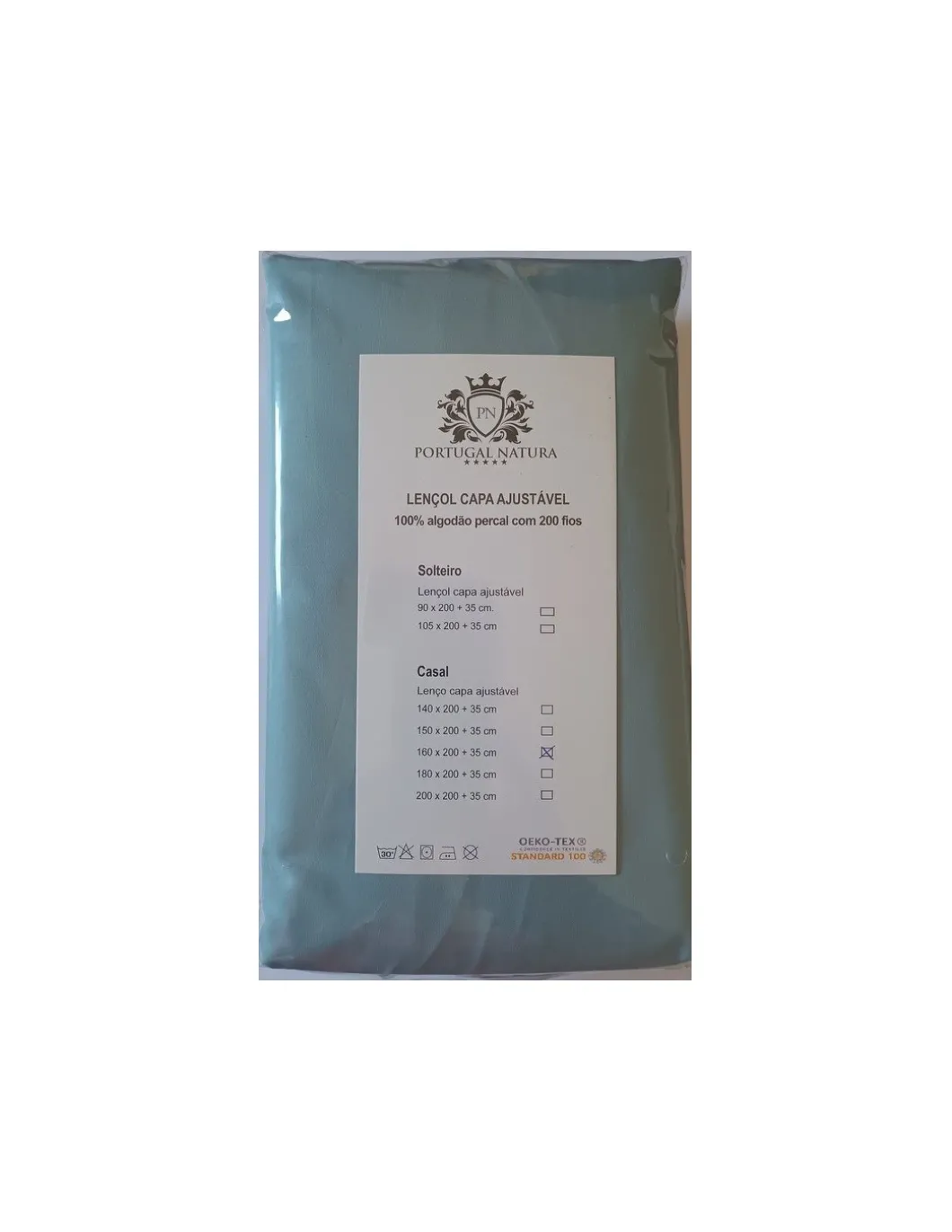 ATÉ 35 CM DE ALTO - Lençóis de baixo ajustável 100% algodão percal 200 fios
