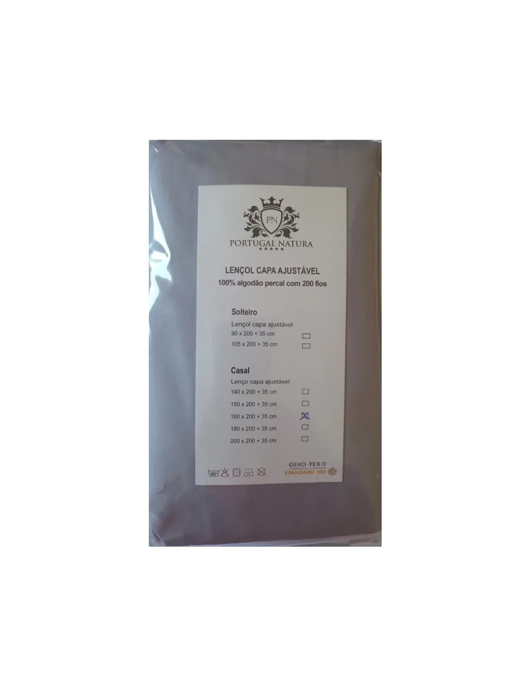 ATÉ 35 CM DE ALTO - Lençóis de baixo ajustável 100% algodão percal 200 fios