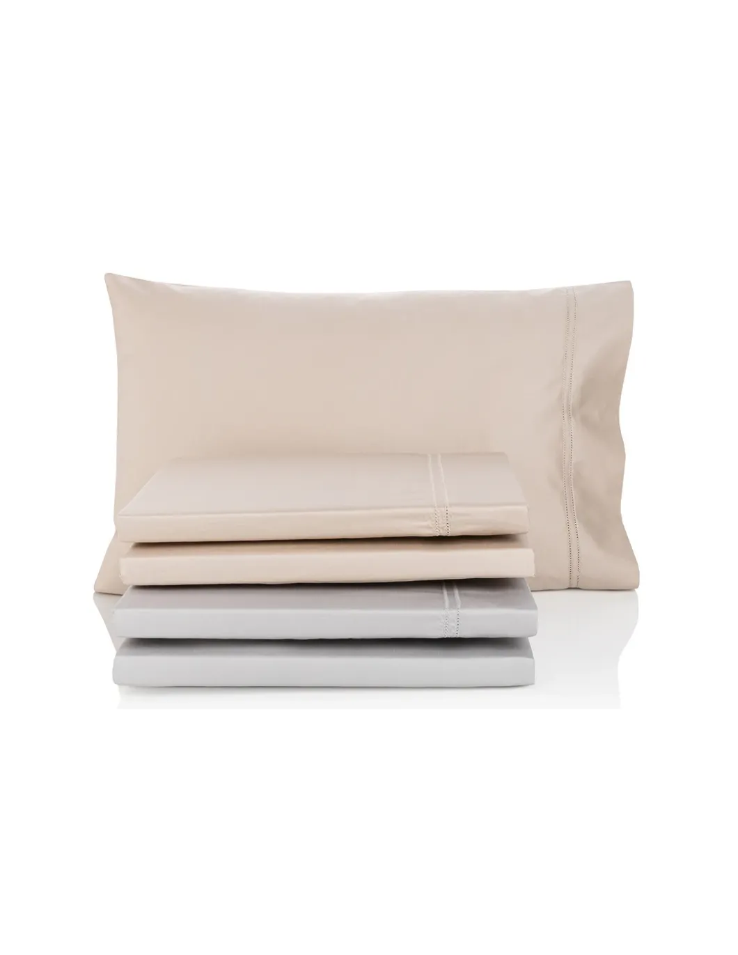 Cama 150x200 cm - 600 Fios - Jogo de lençóis - Tecido 100% algodão cetim