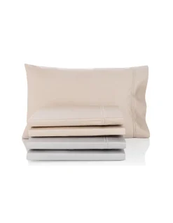 Cama 180x200 cm - 600 Fios - Jogo de lençóis - Tecido 100% algodão cetim