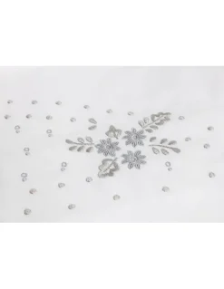 Cama 200x200 cm - Jogo de lençóis bordados da lixa - 100% algodão percal 200 fios