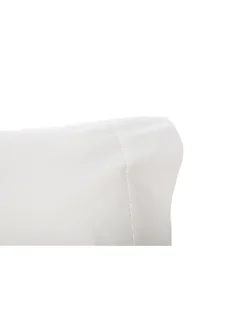 Cama 200x200 cm - Jogo de lençóis bordados da lixa - 100% algodão percal 200 fios