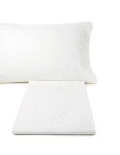 Cama 200x200 cm -Jogo de lençóis bordados da lixa - 100% algodão percal 200 fios