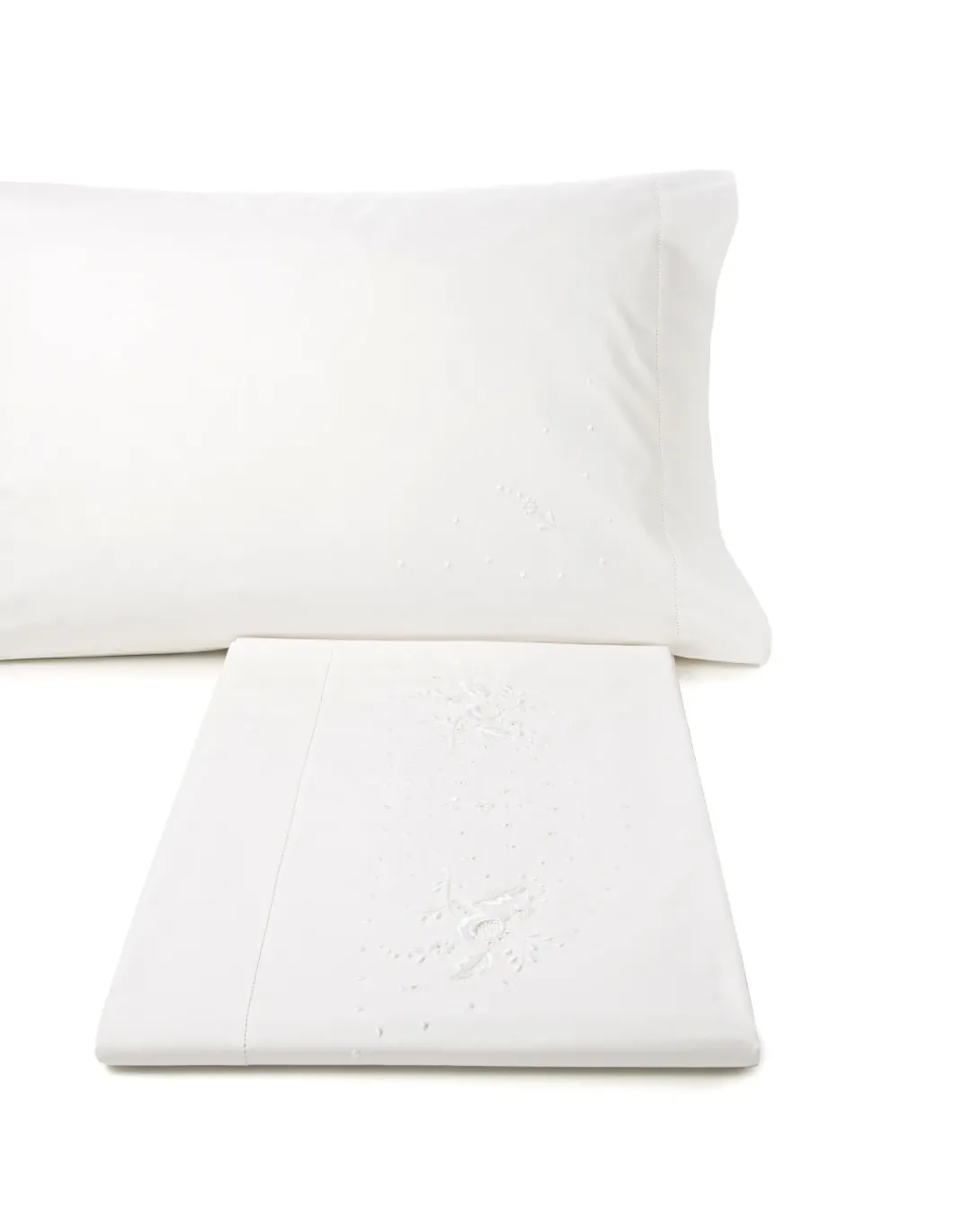 Cama 200x200 cm -Jogo de lençóis bordados da lixa - 100% algodão percal 200 fios