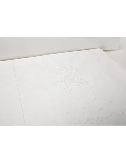 Cama 200x200 cm -Jogo de lençóis bordados da lixa - 100% algodão percal 200 fios