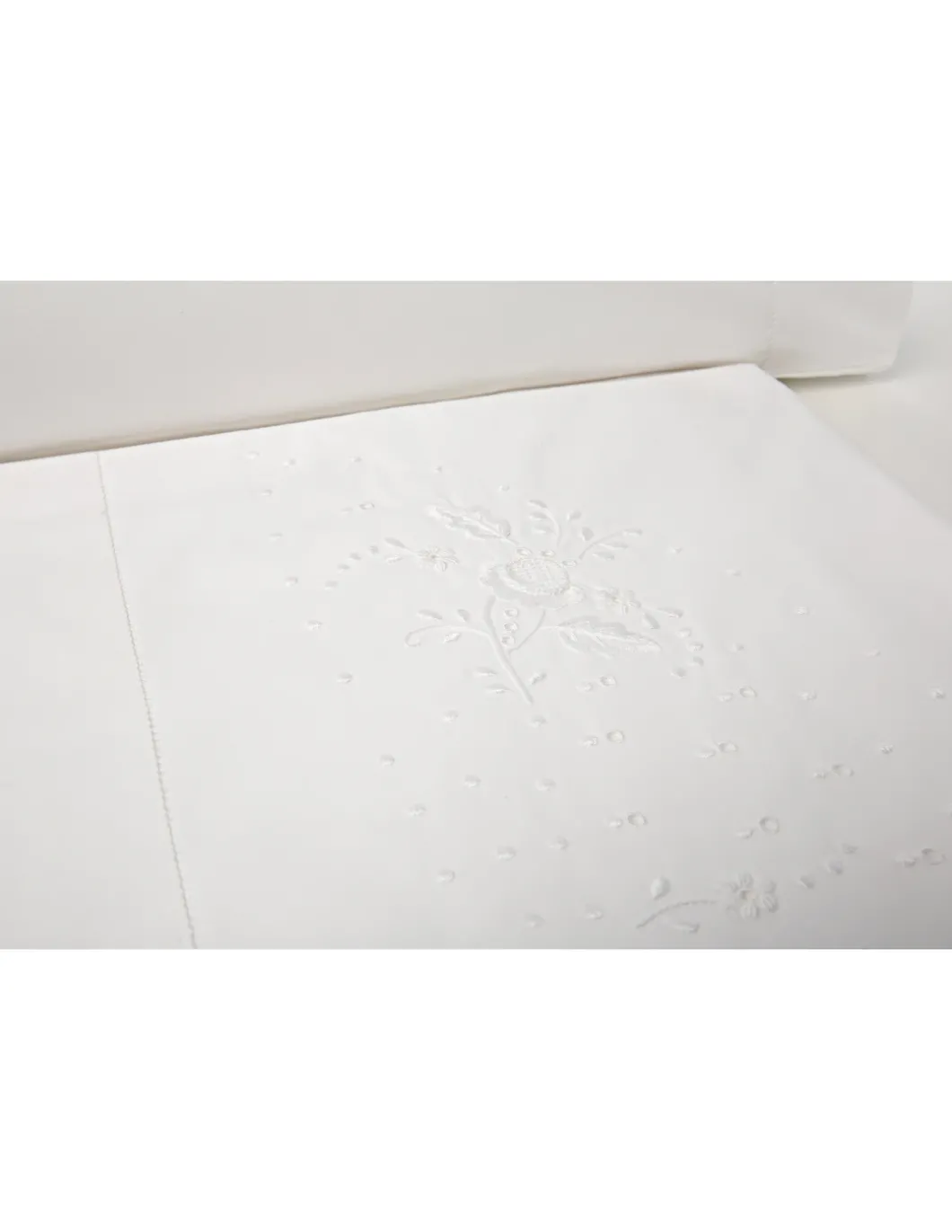 Cama 200x200 cm -Jogo de lençóis bordados da lixa - 100% algodão percal 200 fios