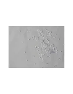 Cama 200x200 cm -Jogo de lençóis bordados da lixa - 100% algodão percal 200 fios