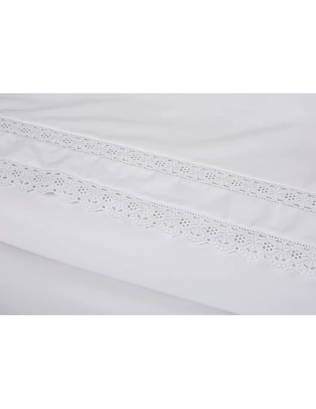 Cetim 500 Fios - Jogos de lençóis cor branco - Premium Sevilla