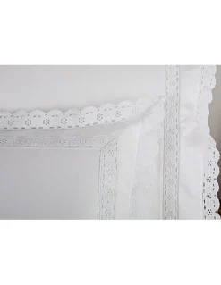 Cetim 1000 Fios - Jogos de lençóis cor branco - Premium Sevilla