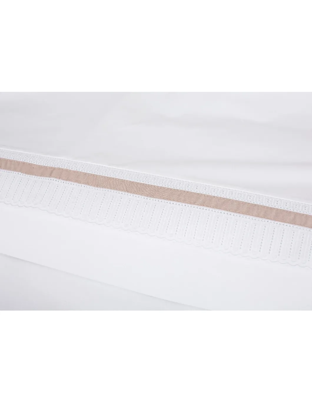 Cetim 500 Fios - Jogos de lençóis cor branco - Premium Roma