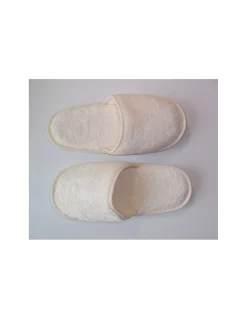 Chinelos de banho para mulher em micro algodão extra suave em cor pérola - Portugal Natura