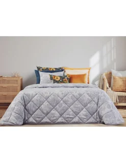 COLCHA EDREDOM BARBARA - COR CINZA