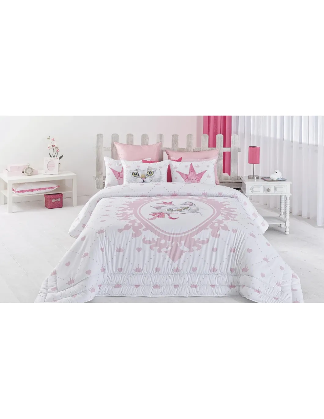 Edredom infantil Caty - Edredom infantil com almofadas