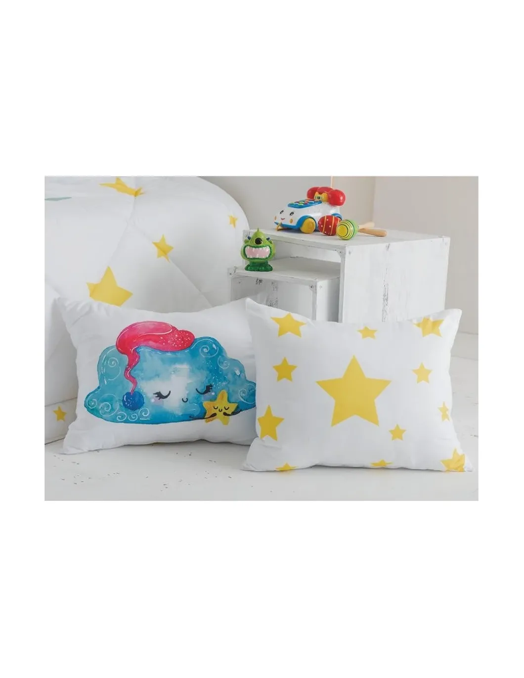 Edredom infantil Goodnight - Edredom infantil com almofadas