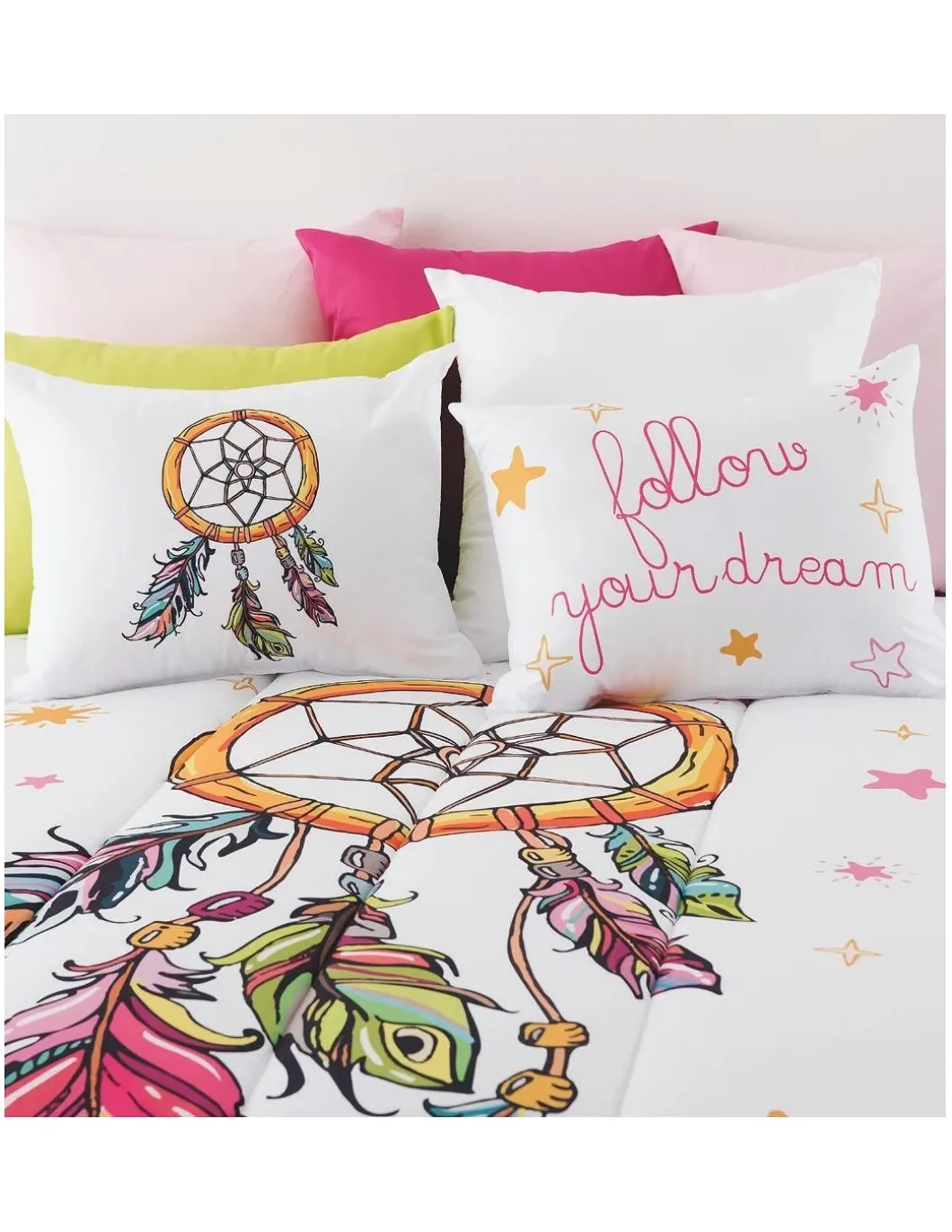 Edredom infantil Sonhos - Edredom infantil com almofadas