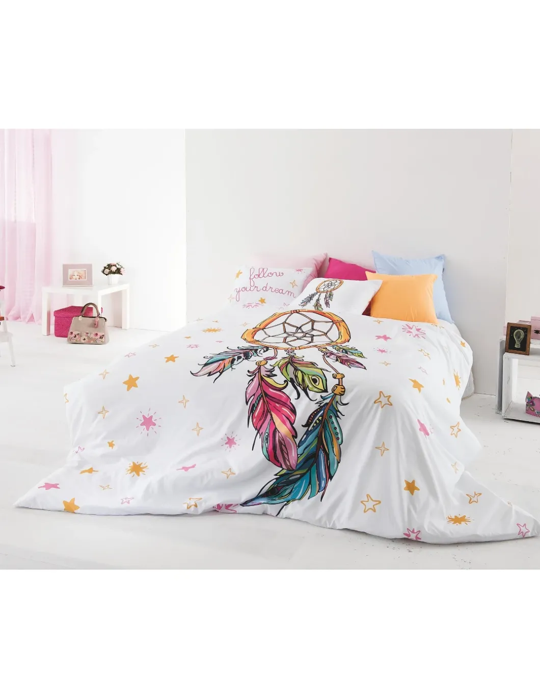 Edredom infantil Sonhos - Edredom infantil com almofadas