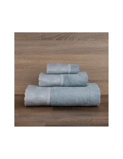 Jogo de 3 toalhas 100% algodão  600 gr./m2  - C/ renda aplicada Luxor