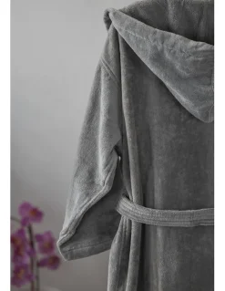 L - XL -  10 Robes C/ capuz 100% algodão cor cinza C/ 430 GR./m2 laminado