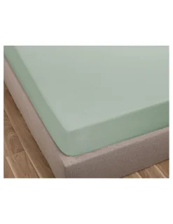 lençol de baixo ajustável 200x200 + 30 cm - Lençol capa cama 200 - Lençol verde algodão percal