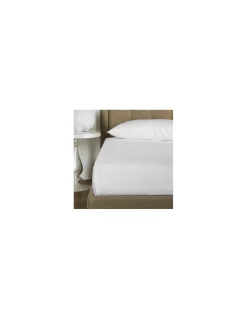 lençol de baixo ajustável 160x200 + 30 cm - Lençol capa cama 160 - Lençol branco algodão percal