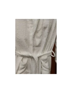 M - L -  Robe C/ Gola 100% algodão cor branco C/ 460 GR./m2 - Hotelaria