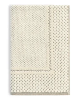 Tapete de banho jacquard veludo 50x70 cm - 750 gr/m2 - 83% algodão / 17% linho