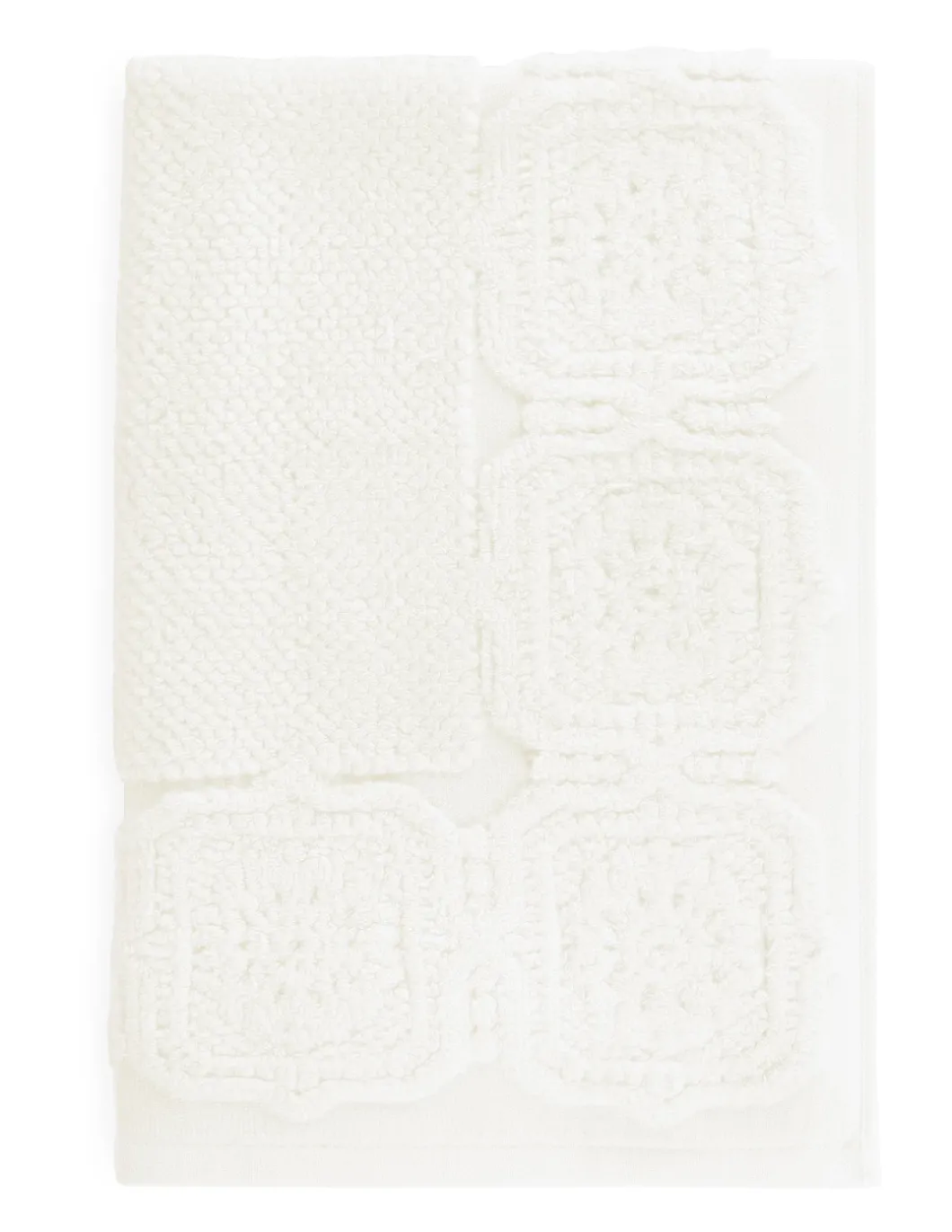 Tapete de banho jacquard 50x70 cm com - 800 gr/m2 - 100% algodão cor marfim