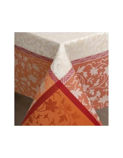 Toalhas de mesa anti nódoas 100% algodão - CANTATA TELHA da Fateba