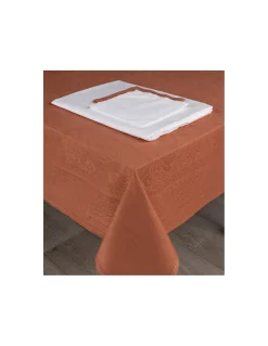 Toalhas de mesa rectangulares em damasco com ajour 100% algodão - Fateba
