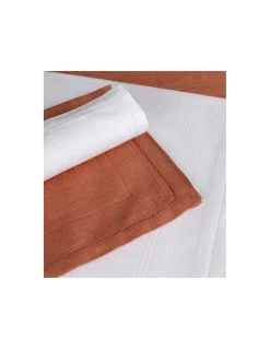 Toalhas de mesa rectangulares em damasco com ajour  100% algodão - Fateba