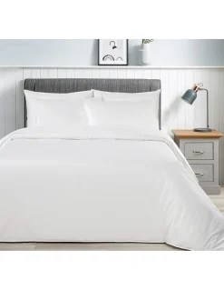 300x260 cm - 400 Fios - Jogo de saco P/ Edredão - Tecido 100% algodão percal branco