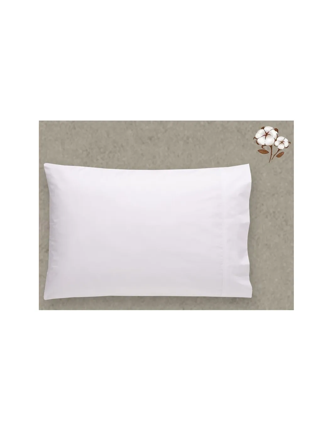 60x80 cm - 1 Fronha P/ almofadas de dormir - 100% algodão branco percal de 200 fios